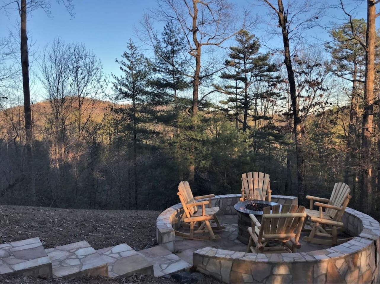 Firepit and relaxation