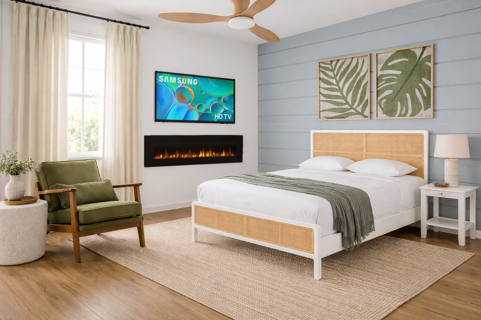 Home under renovations. AI generated image to give a visual representation of the new look. Actual results may vary.