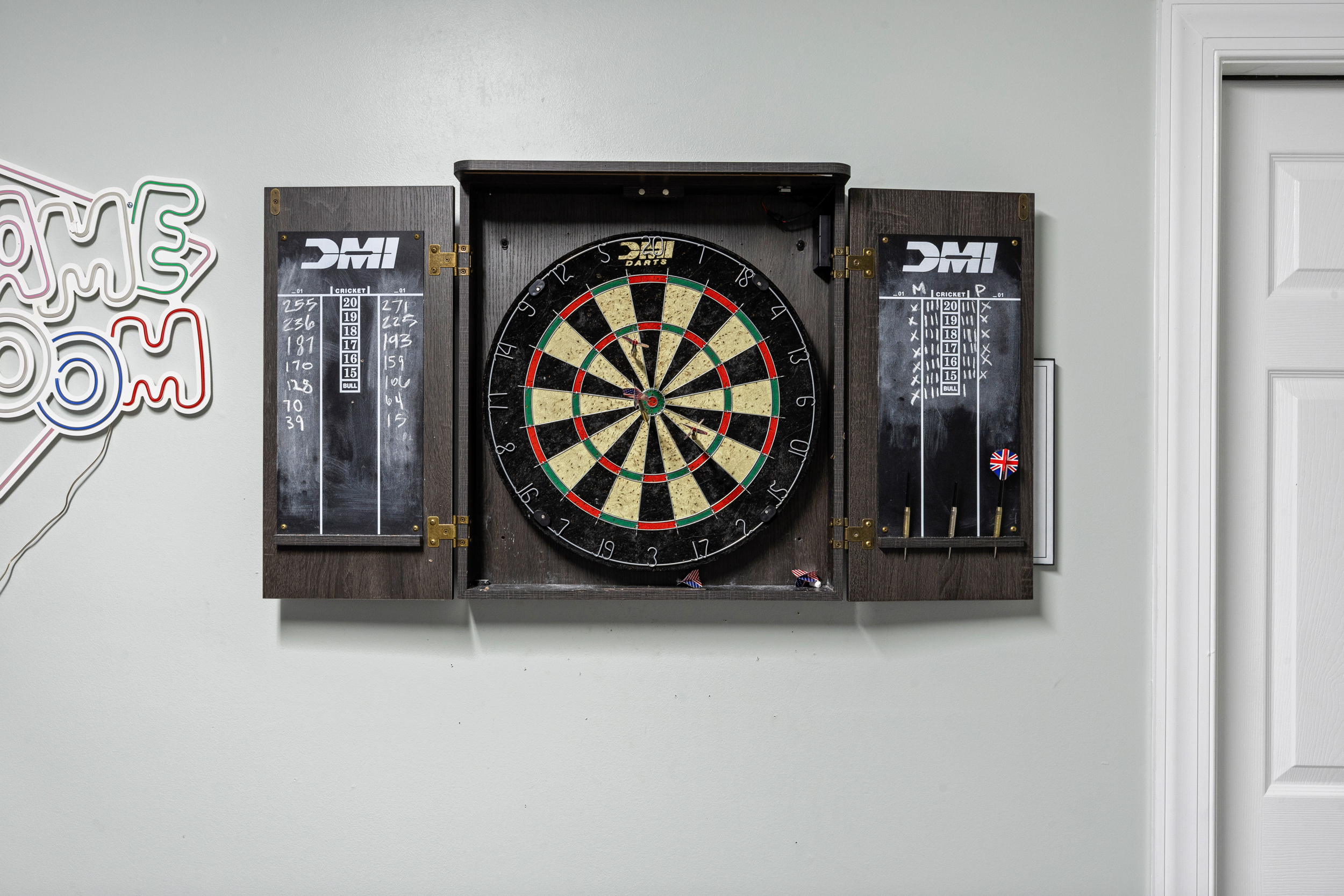 Dartboard in Game Room