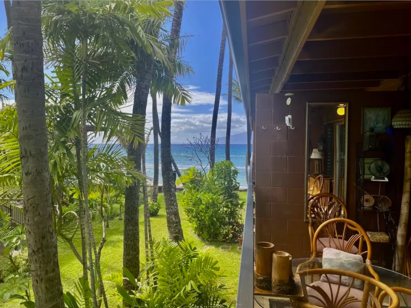 Partial ocean view from the Lanai