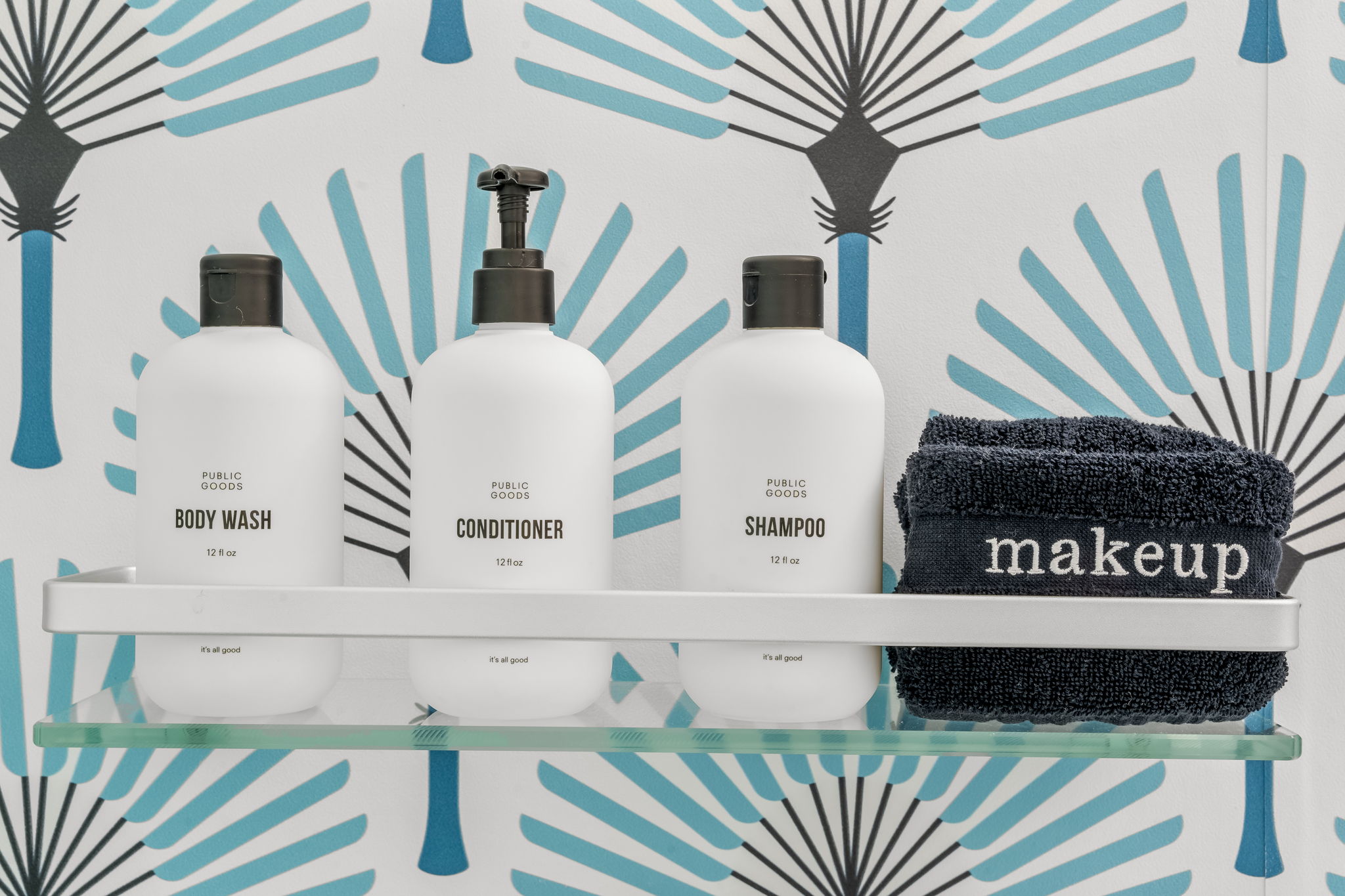 We provide shampoo, conditioner, body wash, and makeup towels for your ultimate experience of luxury.