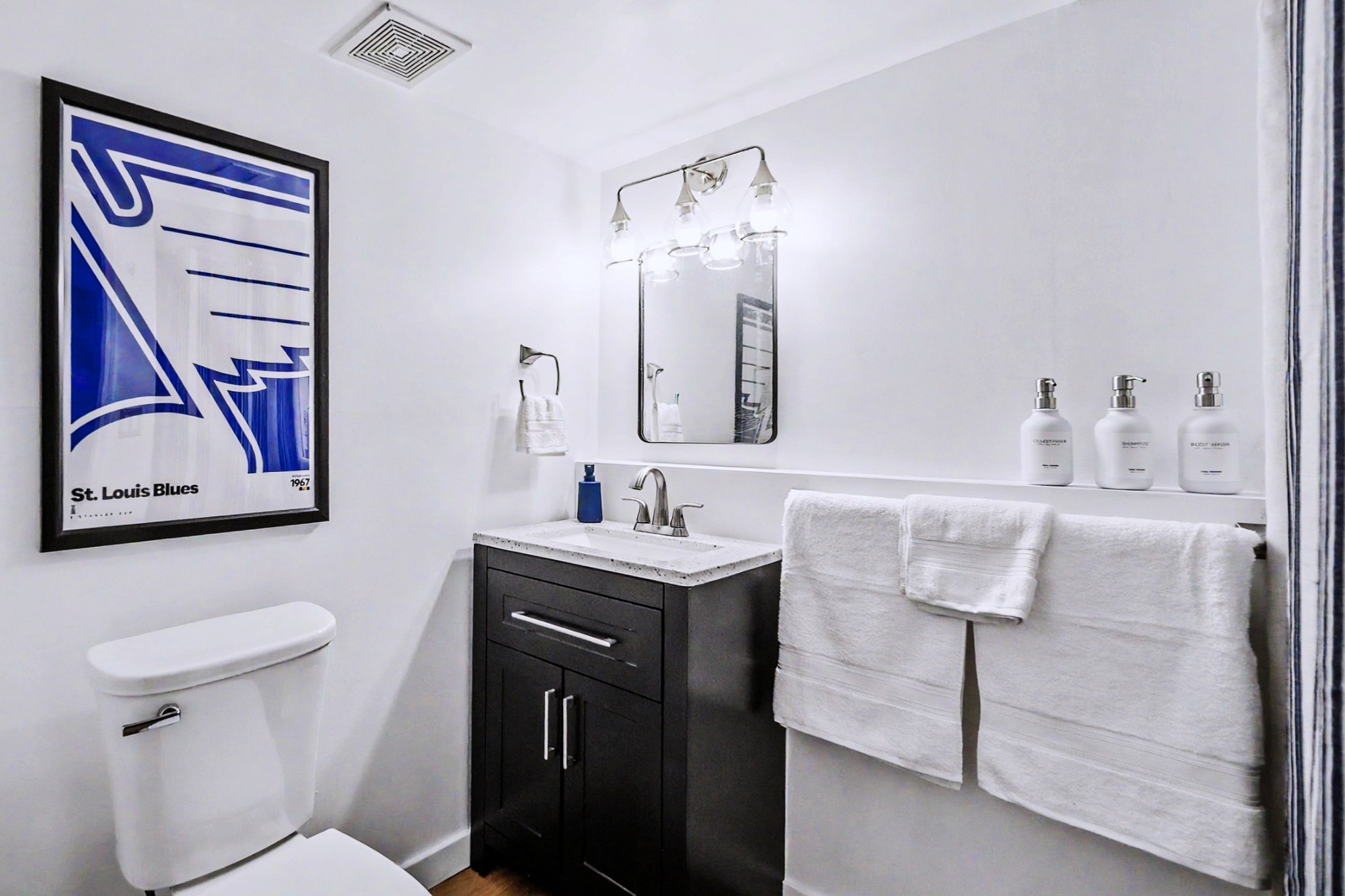Additional full bathroom located on the lower level.
