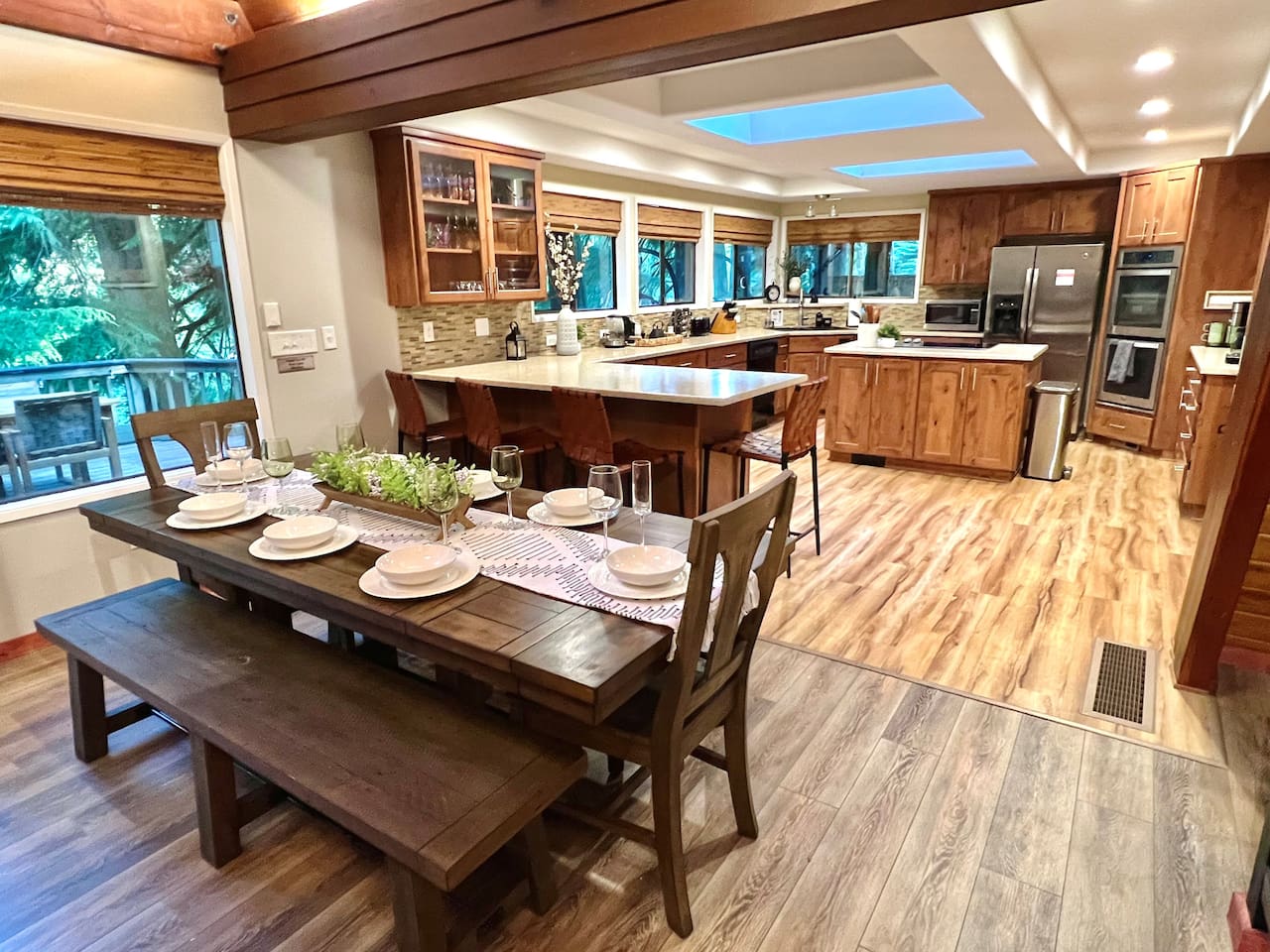 Main Floor Dining and Kitchen Area
