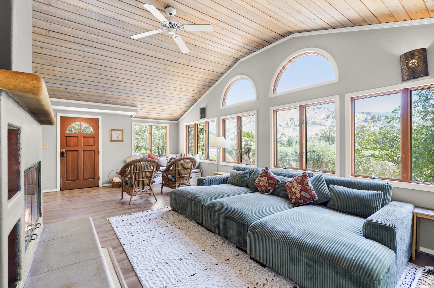 Open living area filled with natural light