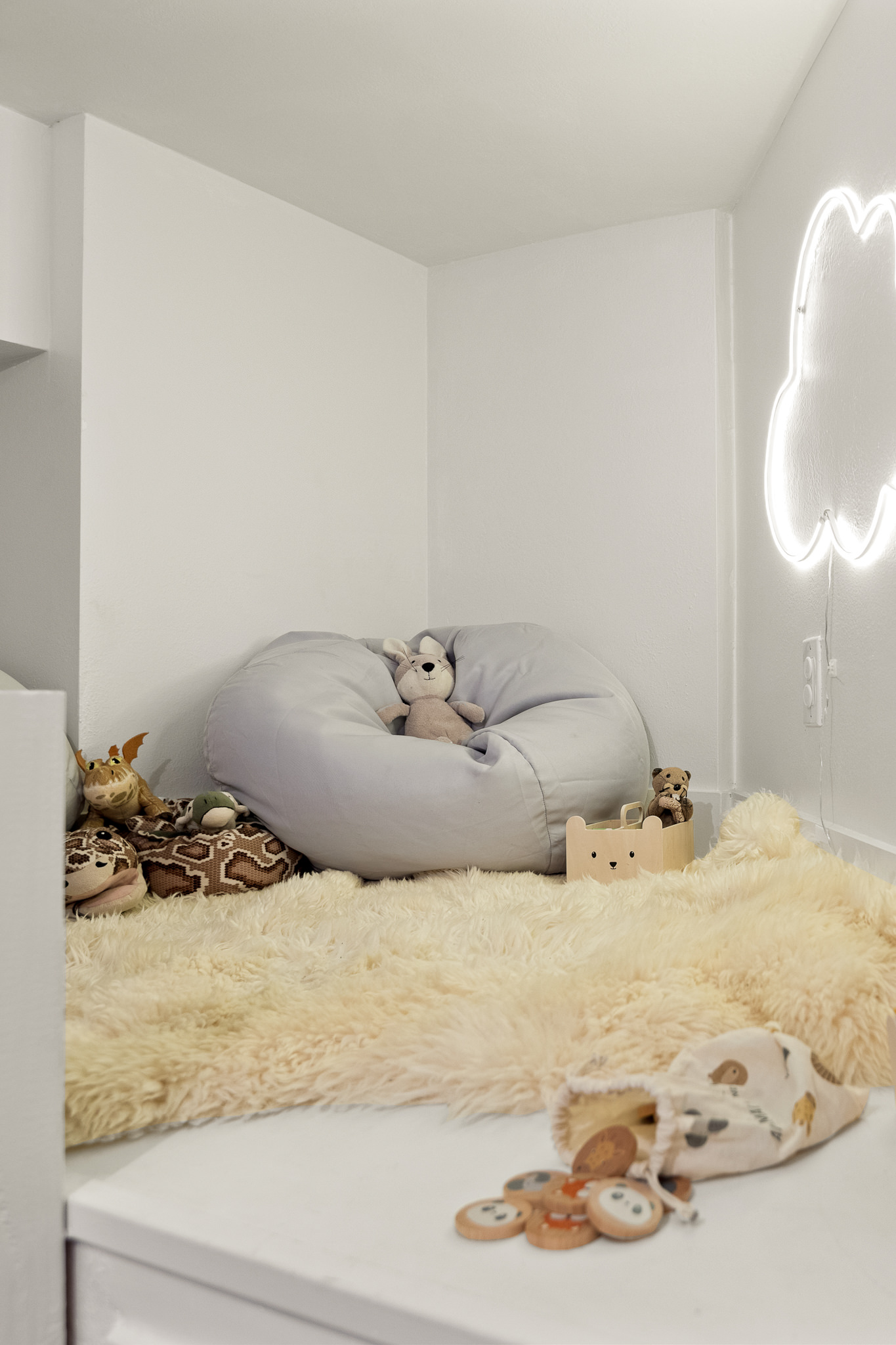 Bedroom 5: The Bean Bag corner for the kids to play or hang out and read before bed. A cozy place to call their own!