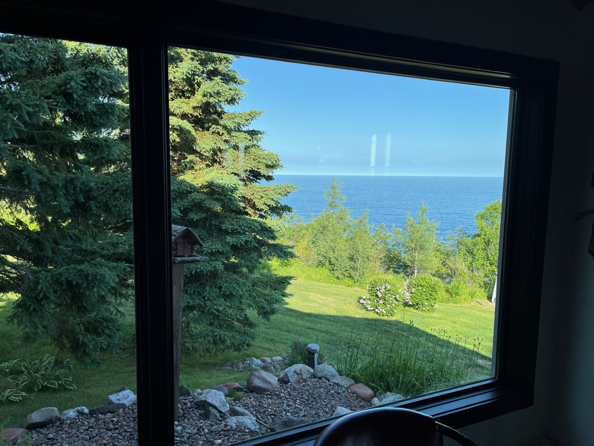 Dining room 
View from the dining room looking at Lake Superior. 