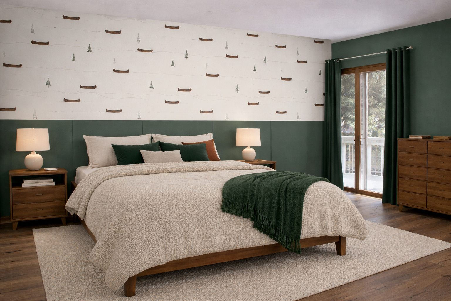 Rendering of upstairs Lakeview Bedroom