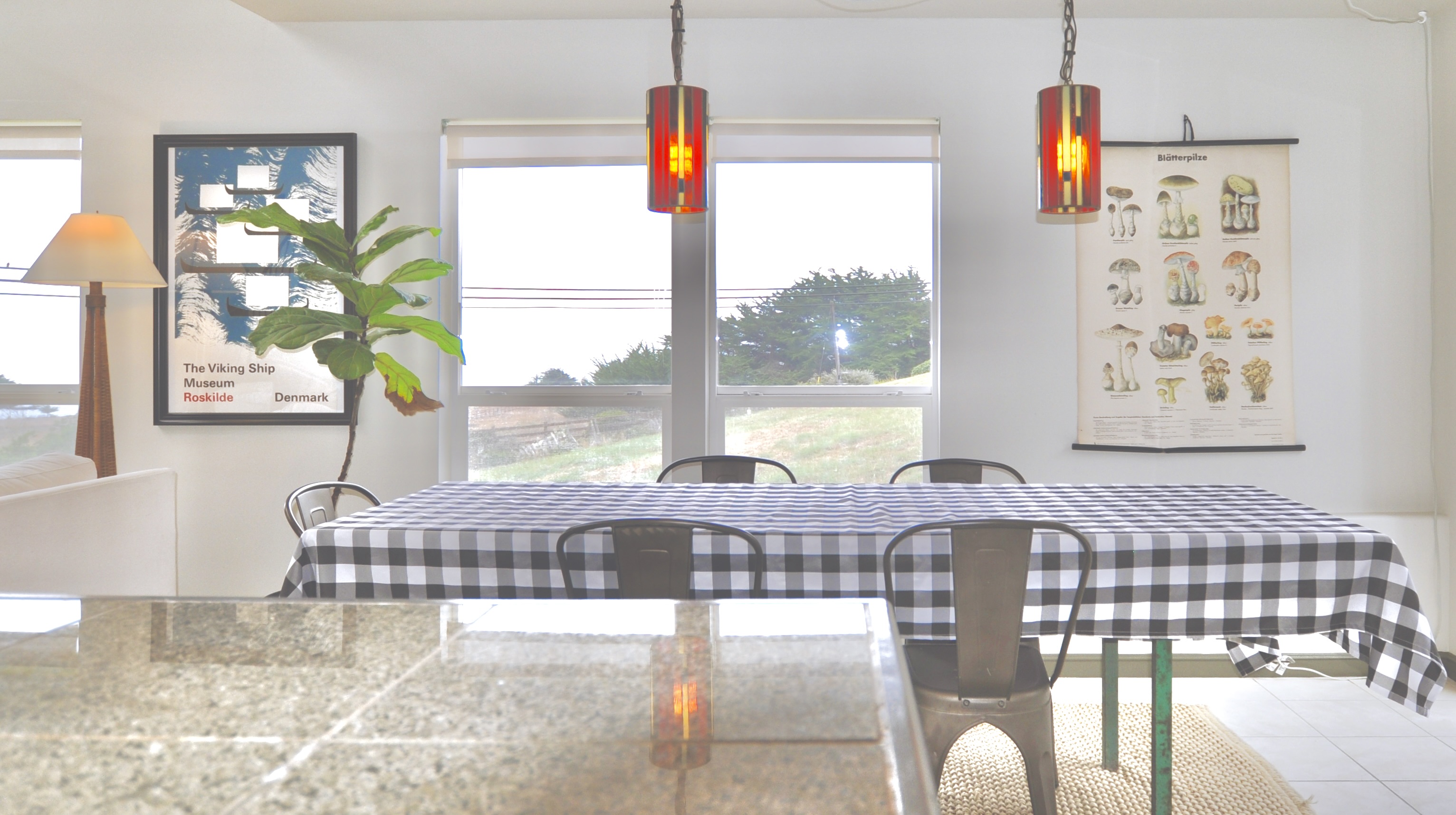 Bright and airy dining room