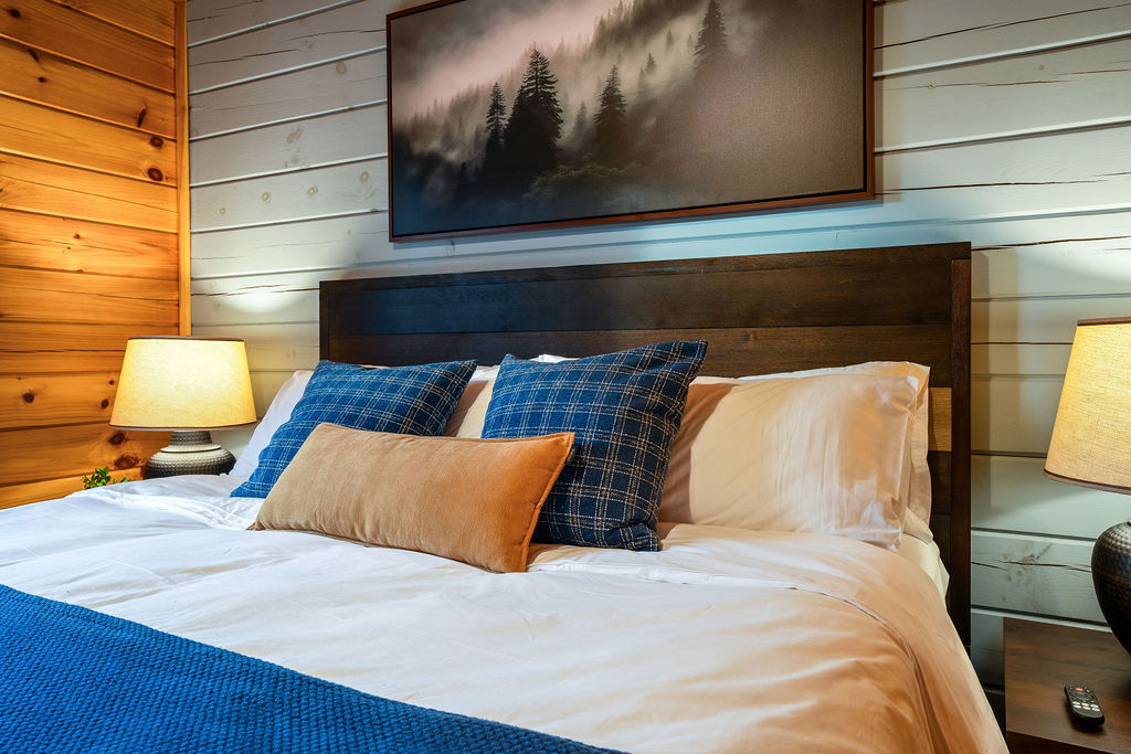 Recharge in your comfy king suite on the main level
