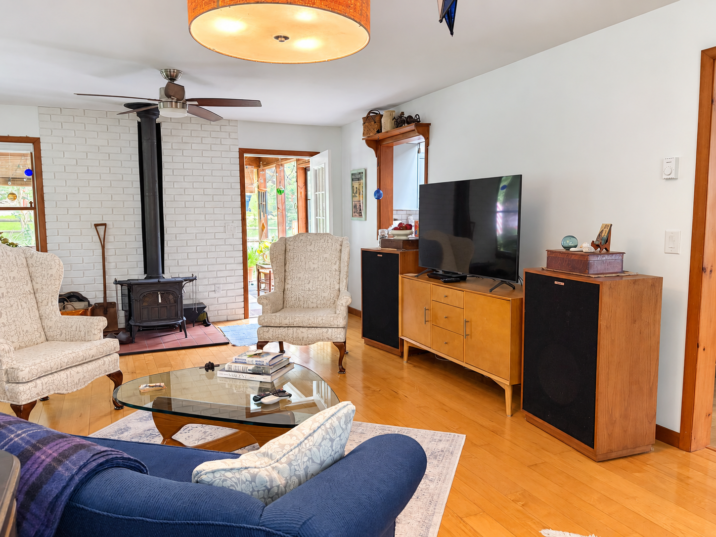 Living room with TV.