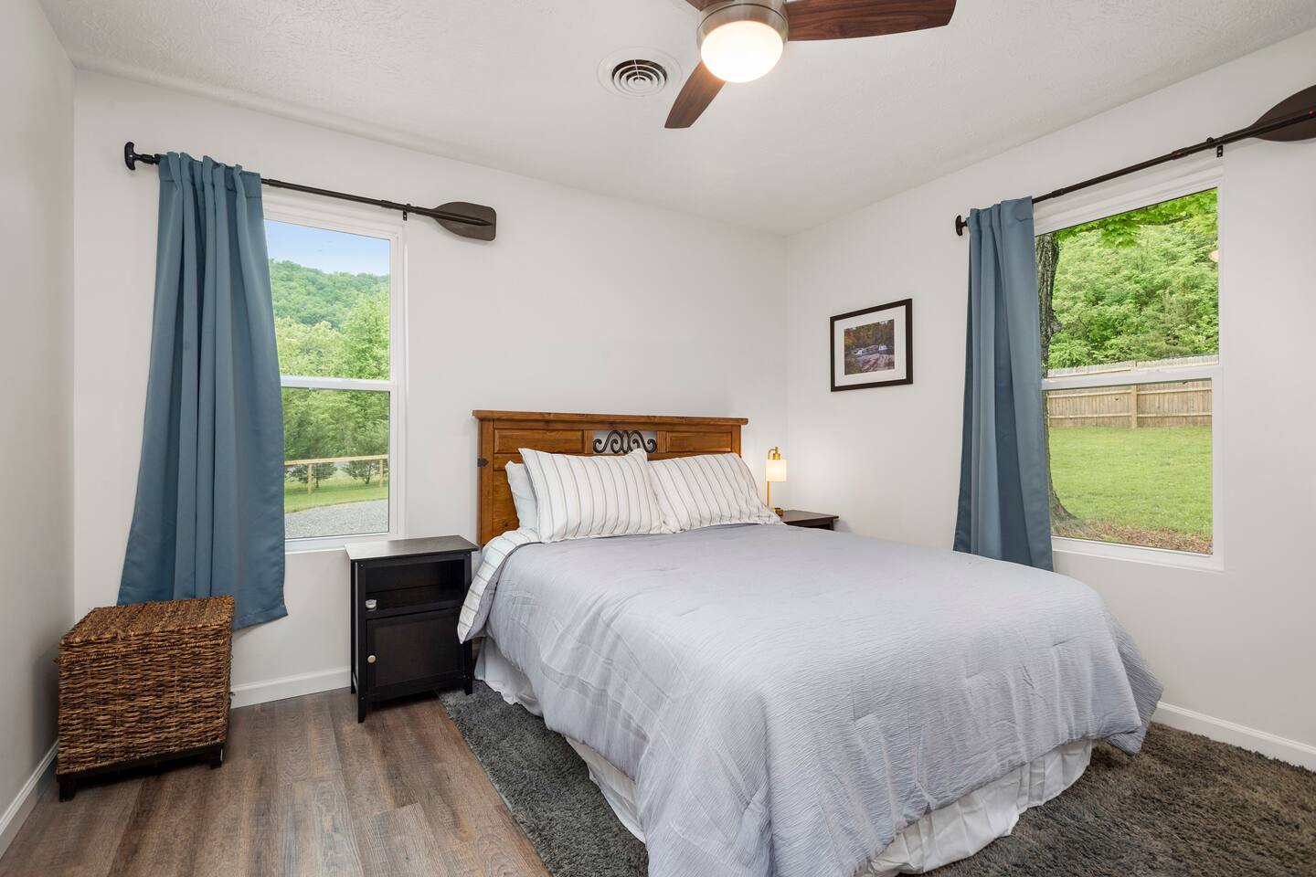 Bedroom Two has a very comfortable queen sized bed