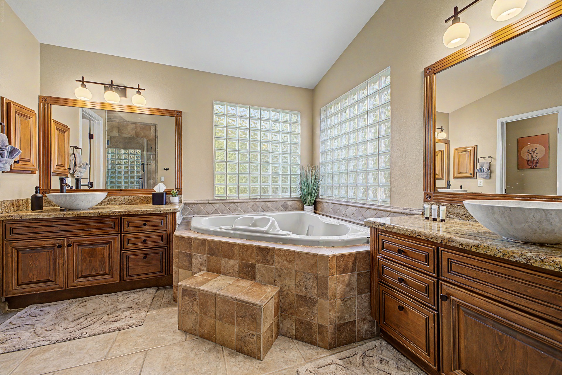 Ensuite Bathroom with 2 vanities