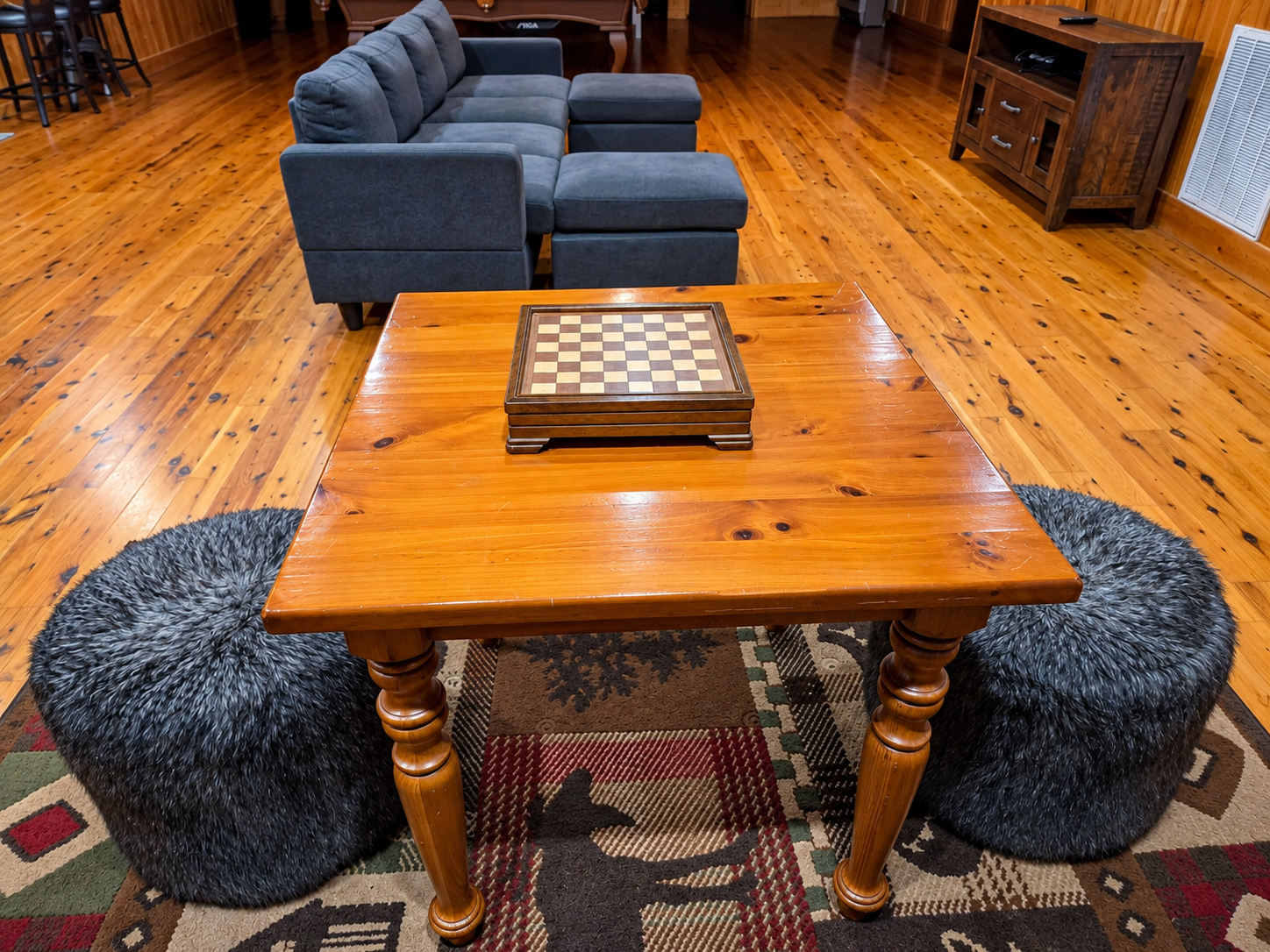 Cozy Cabin Game Room