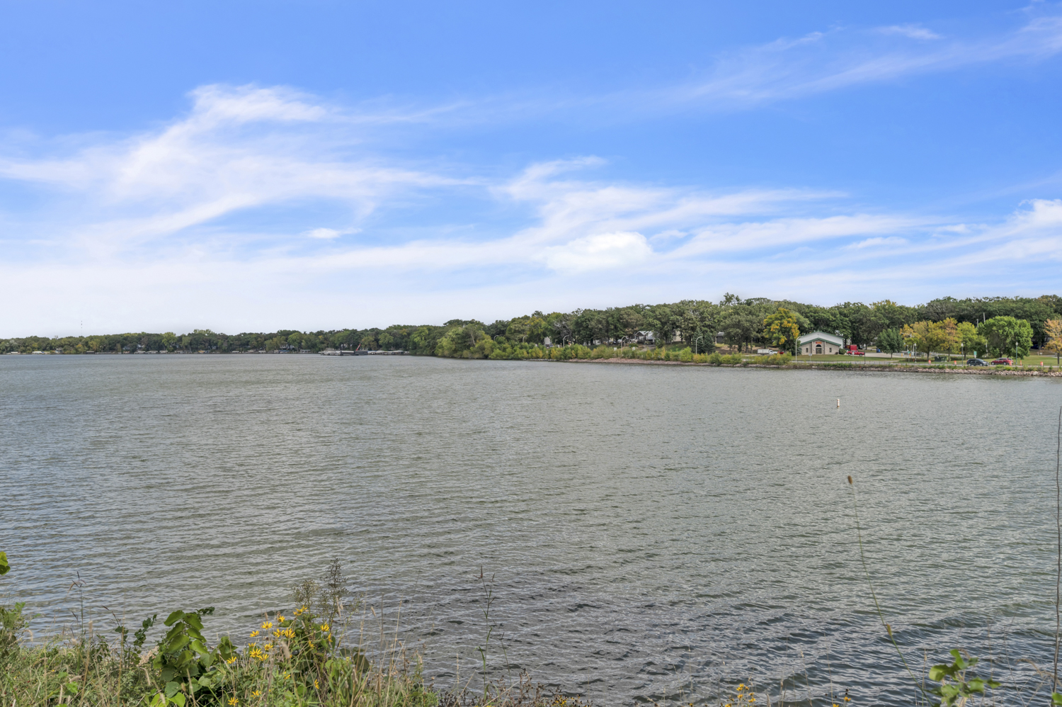 Just steps way from the water