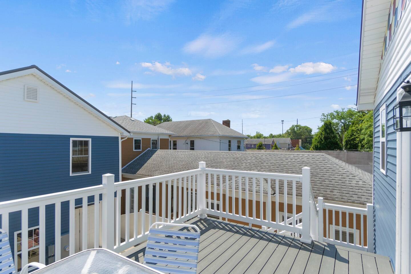 Peaceful and spacious balcony, offering a perfect spot to relax and enjoy the view.
