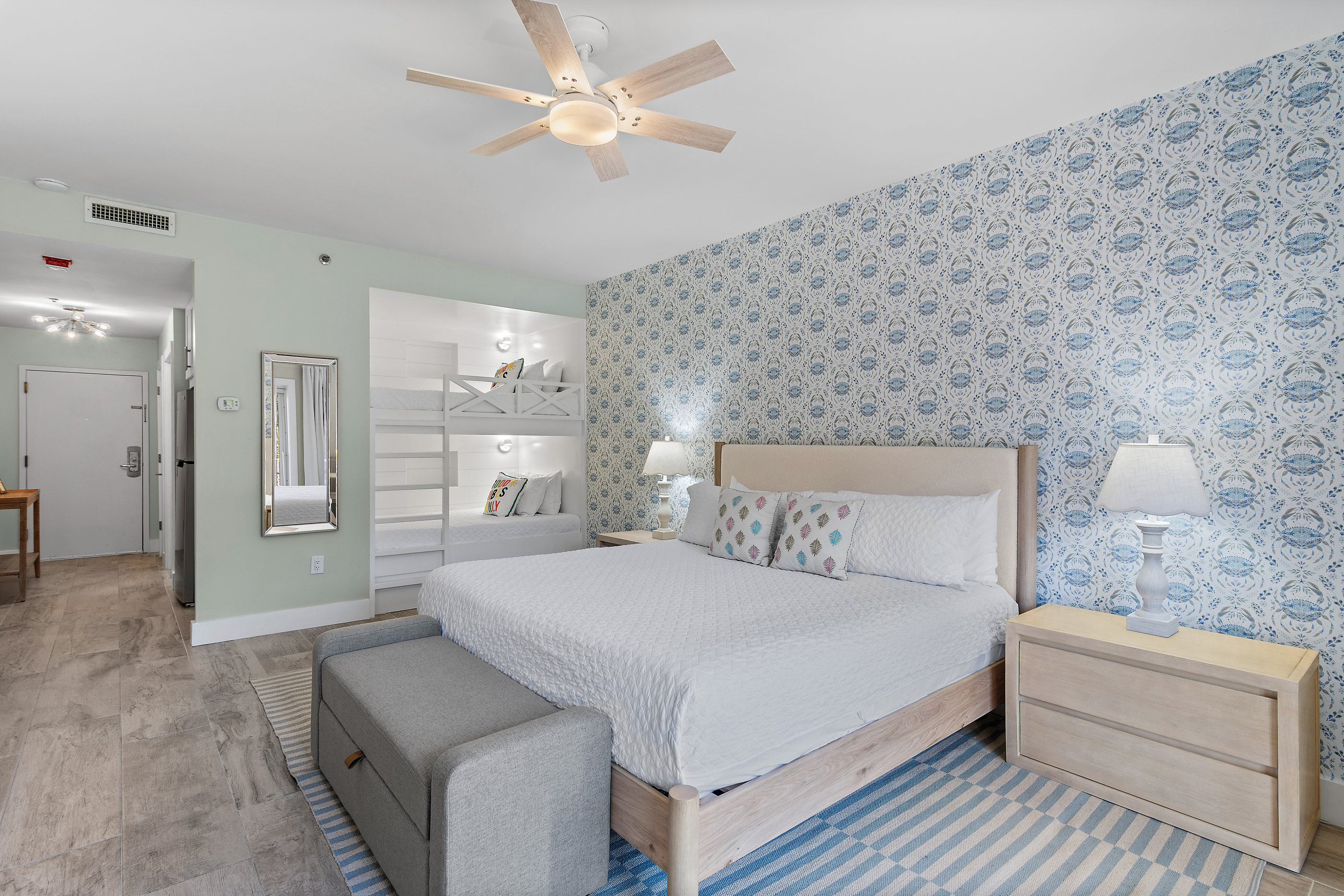 Welcome to Tops'L Summit 106A! This Fully-Remodeled Studio Condo is Professionally Designed, near Resort's Private Beach, comes fully-stocked with access to a heated pool and hot tub! 