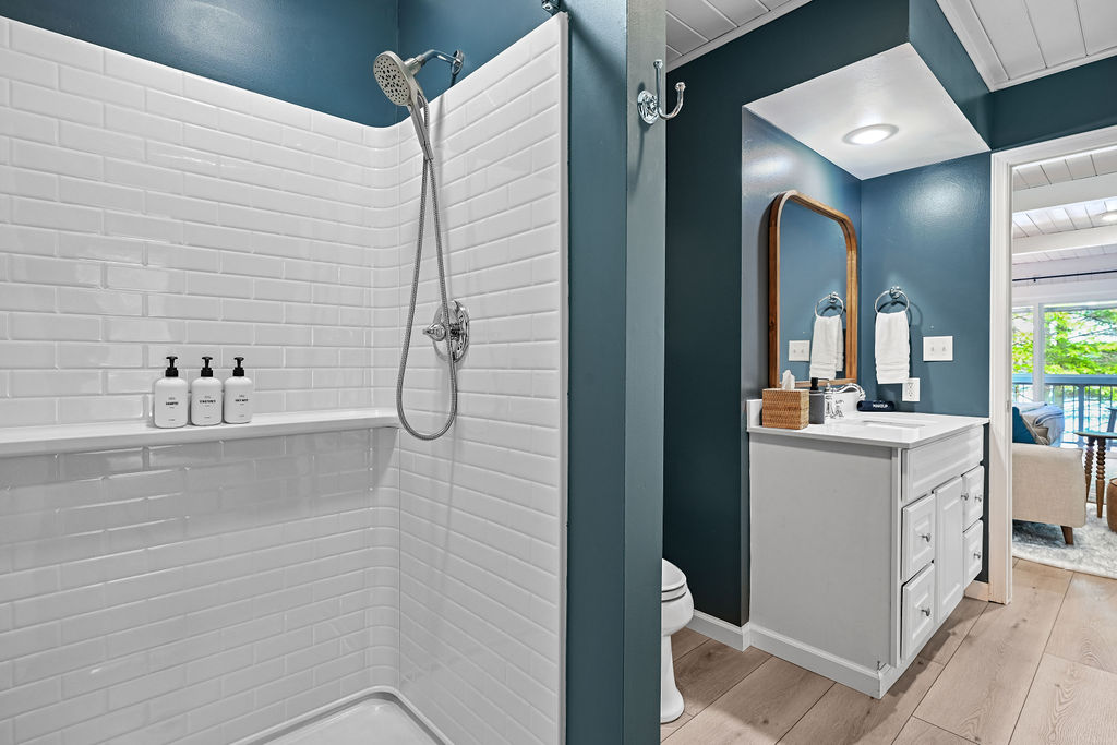 New shower surround and vanity in ensuite bathroom for Bedroom 1