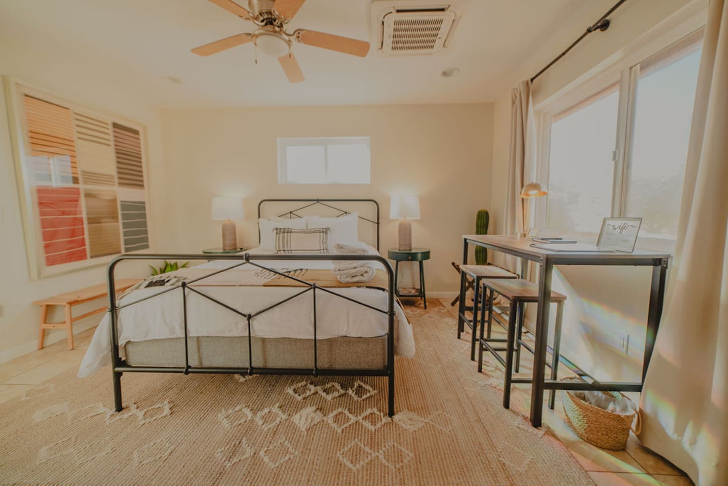 Work or eat with a great view