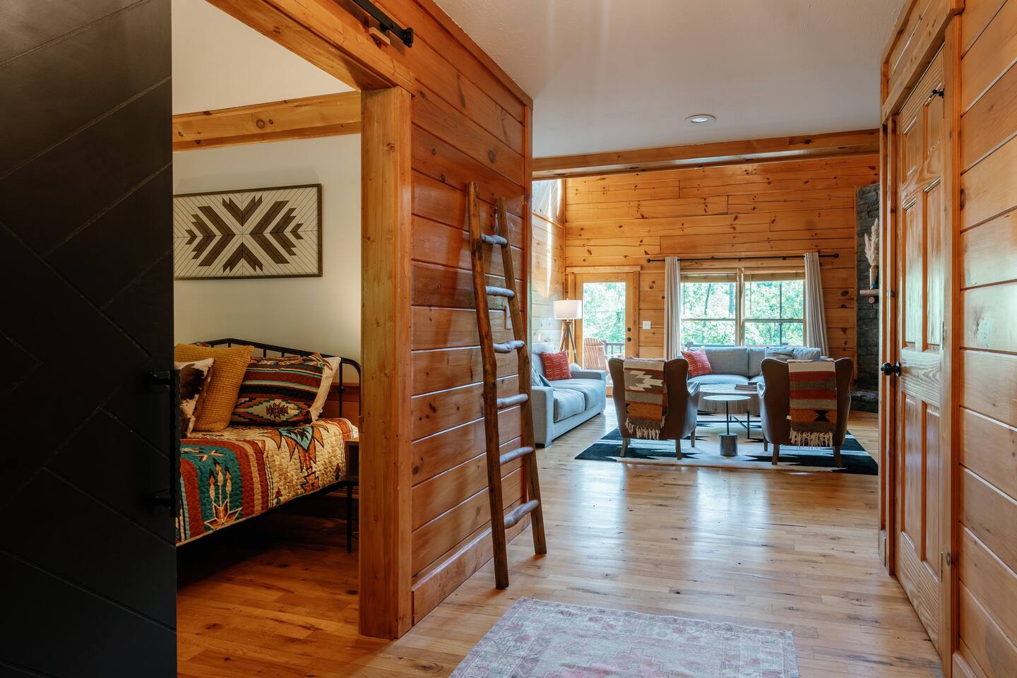King bedroom off of main entryway.