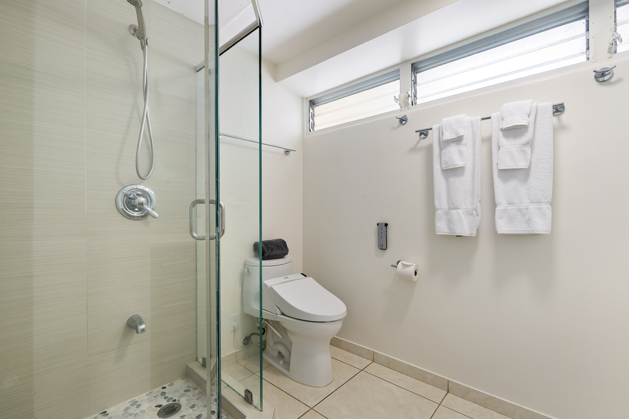 bathroom features a bidet