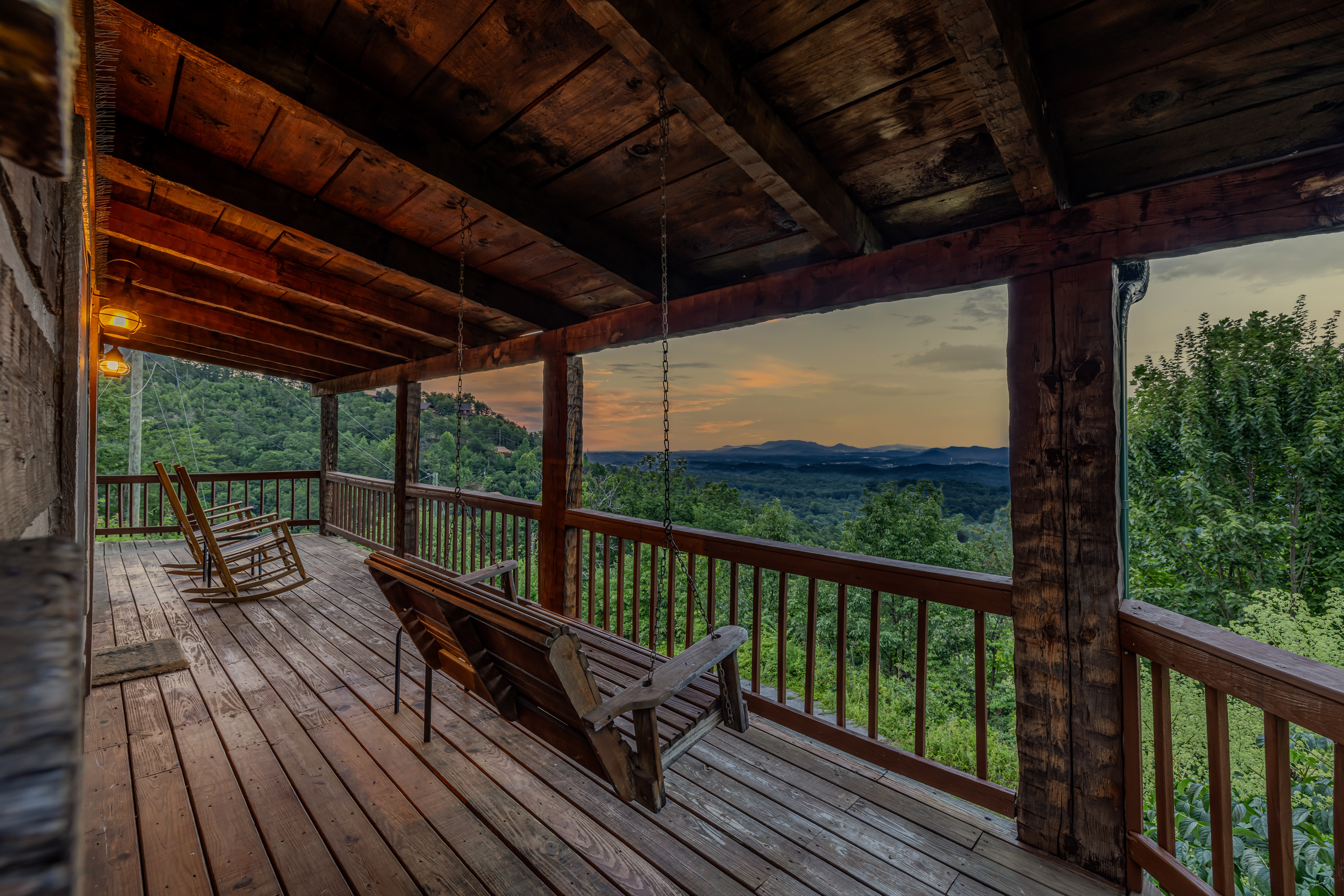 Sip your morning coffee with mountain views from the porch