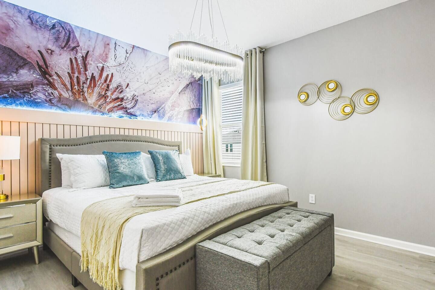 Step into luxury with this spacious king bedroom featuring a private ensuite bathroom, your personal retreat for comfort and relaxation