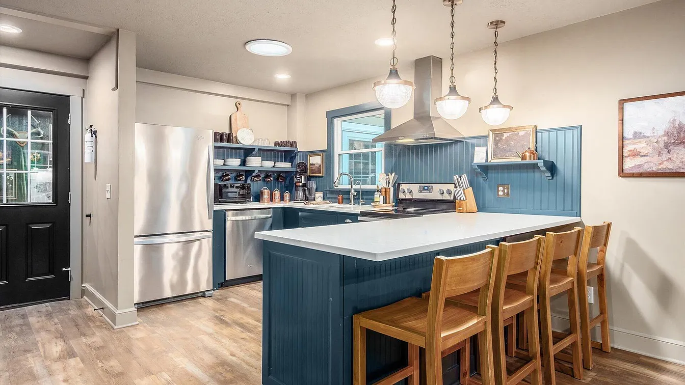 Kitchen and Entryway to Game Room