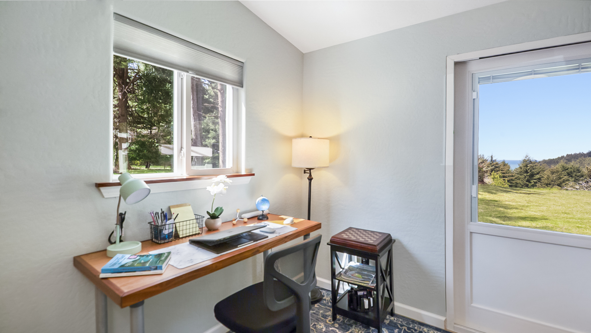 Dedicated Workspace in Living Room