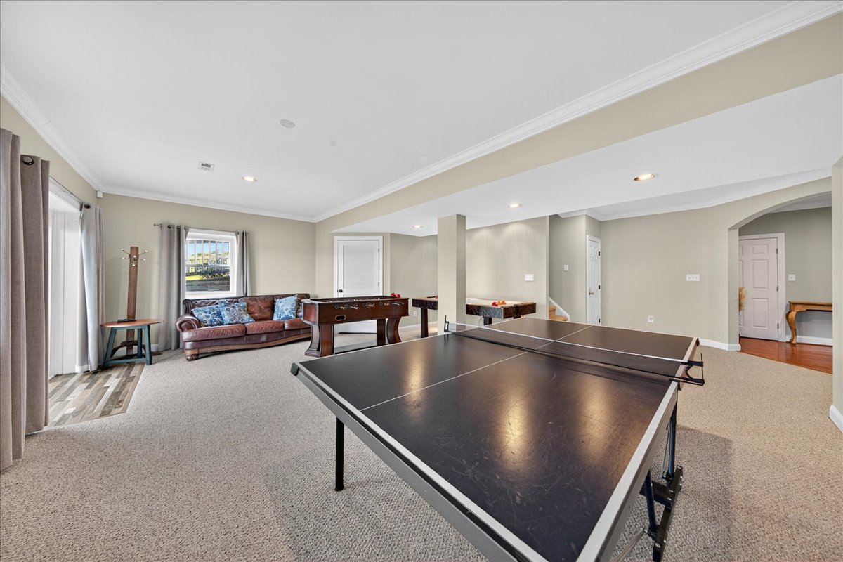 Stay entertained rain or shine with a full game lineup and relaxed TV seating.