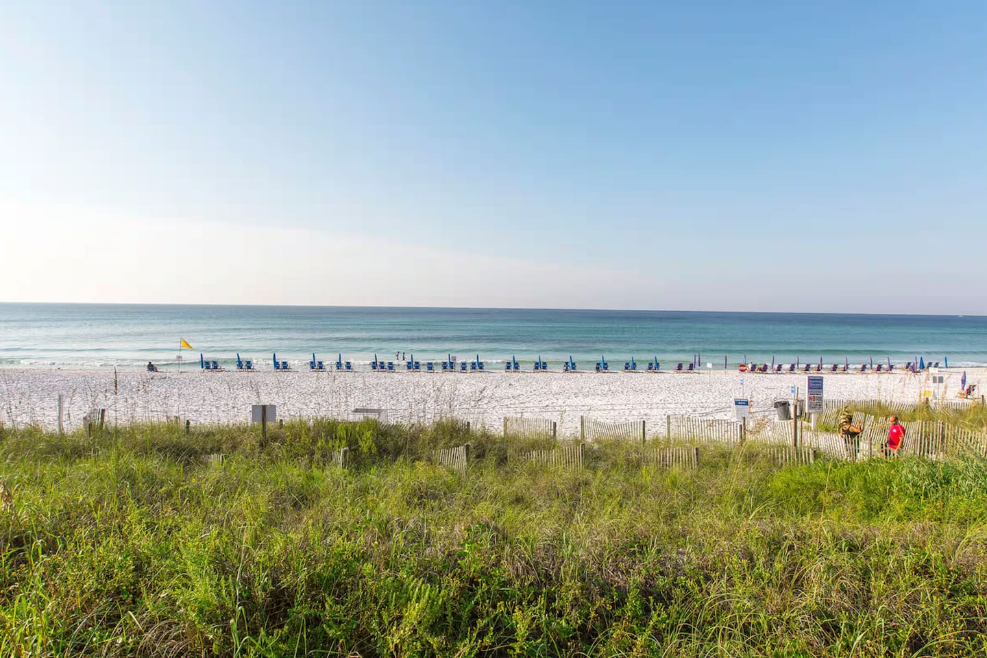 Private beach for Sterling Shores guests only.