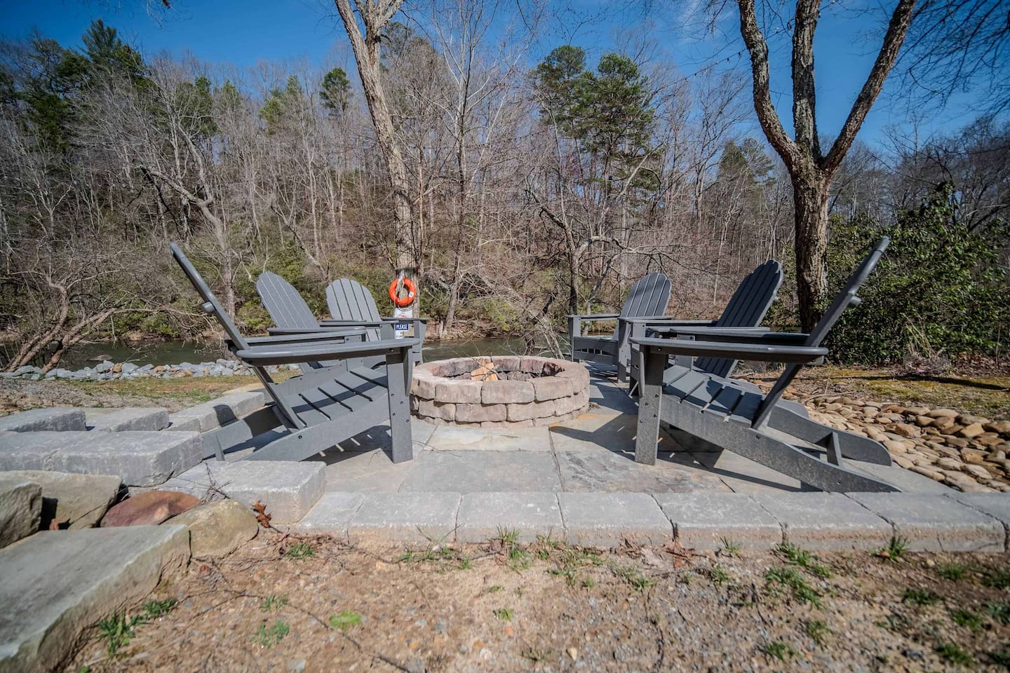 Fire Pit | Seating for 6 | Next to the River
