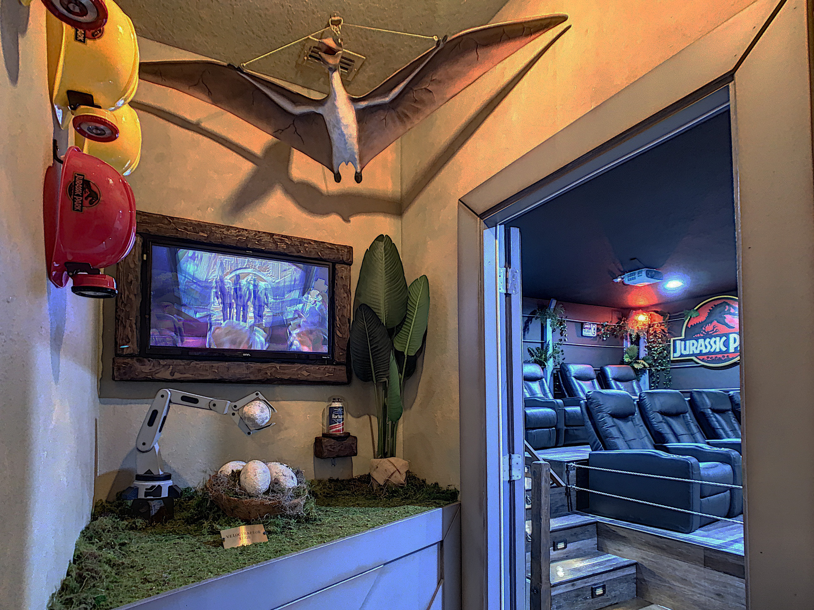 Watch Out For The Raptors As You Enter The Movie Theater!