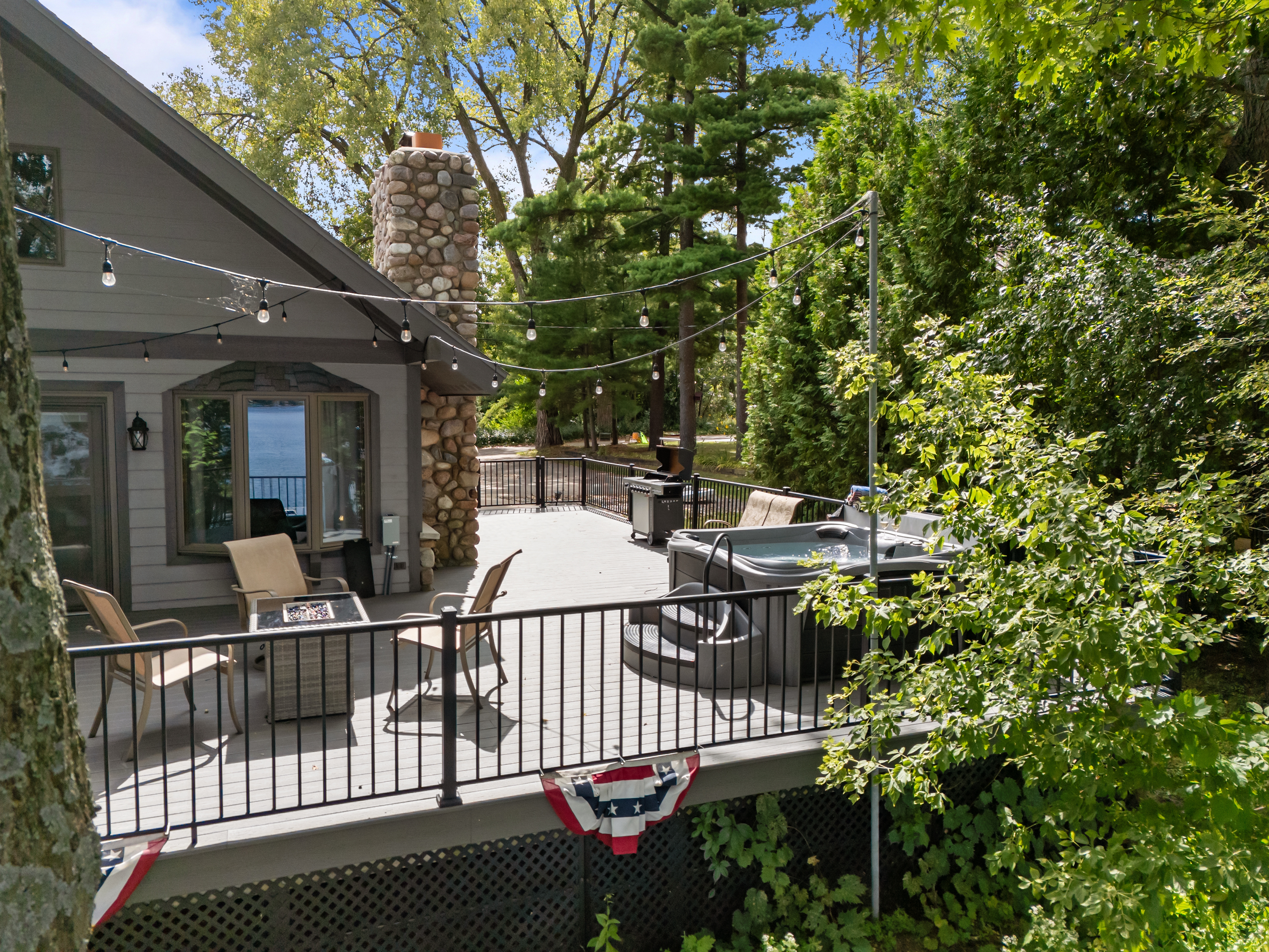 Bistro lights set the perfect vibe—adding a fun, cozy glow to your evenings outdoors.