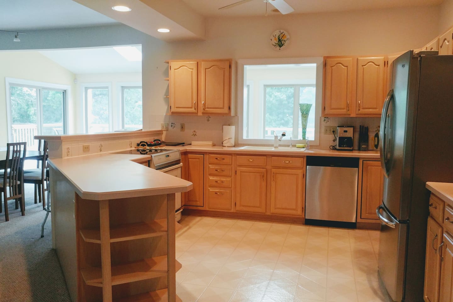 Kitchen open to 1st floor.
