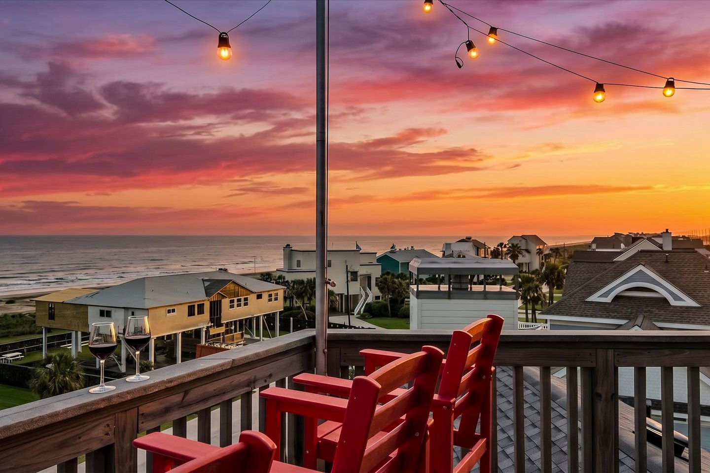 The Only Roof Top Bar in Galveston! Sunset is spectacular! 