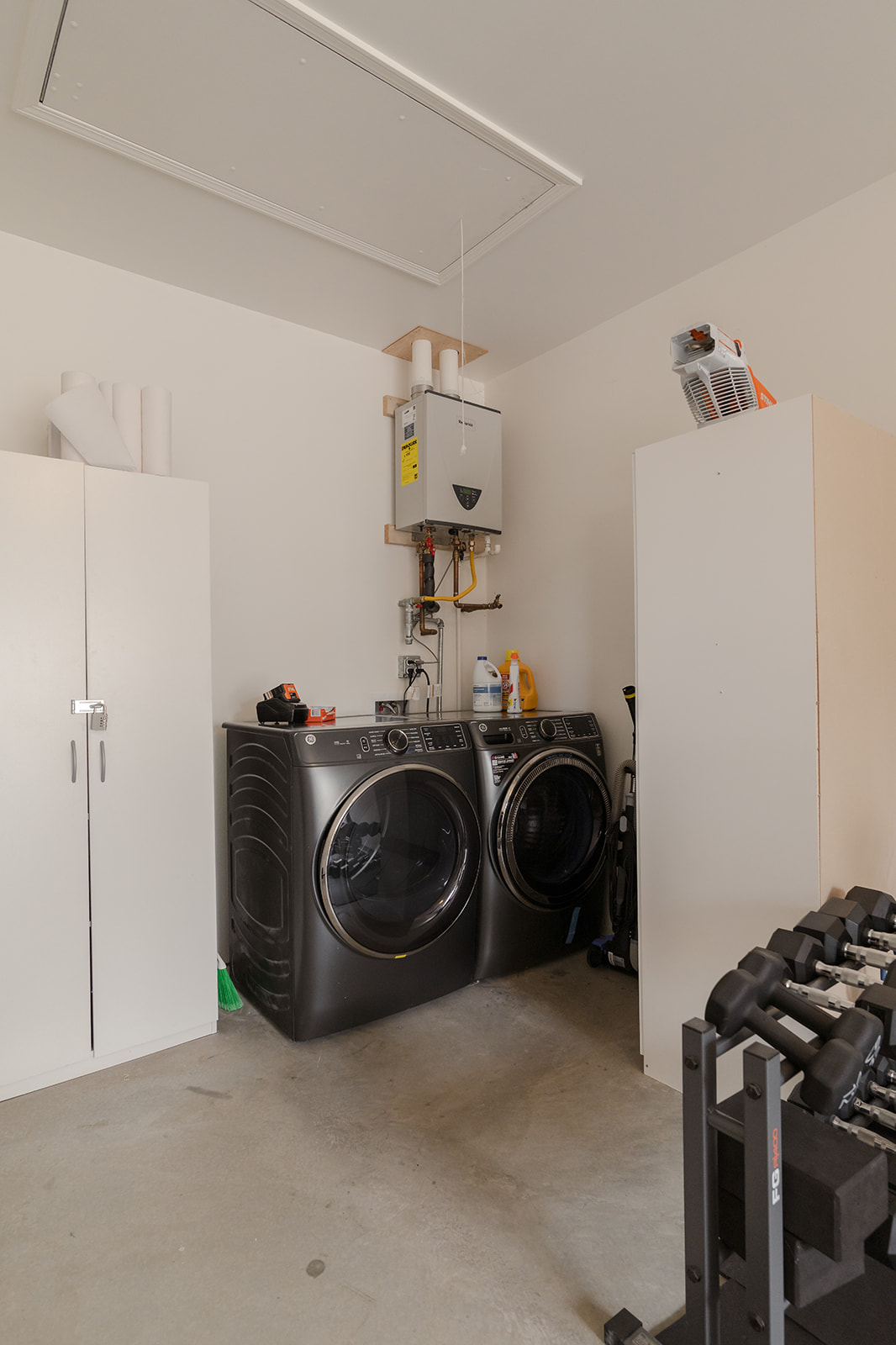 Washer and dryer