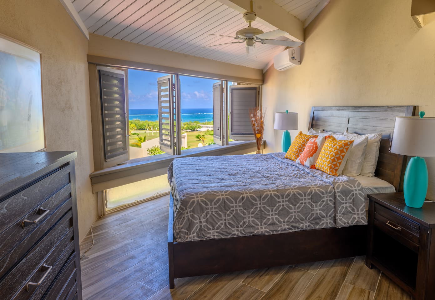 Master Bedroom w/ a view (located upstairs) - King bed