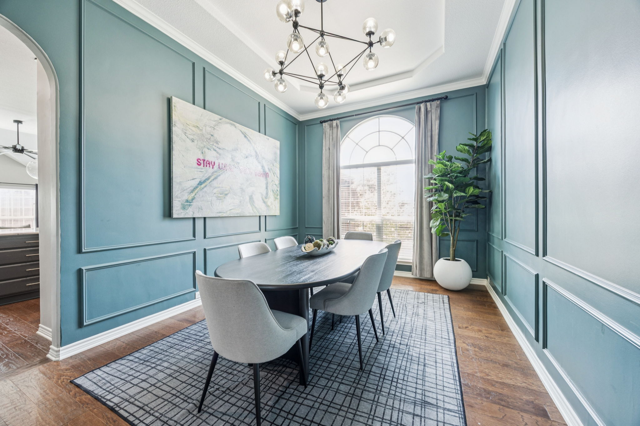 Elegant dining room—perfect for family meals or special celebrations.