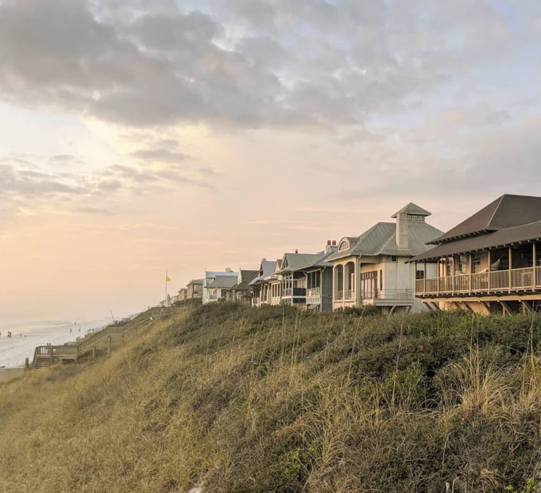 Enjoy a beautiful beach view within minutes from  the condo.