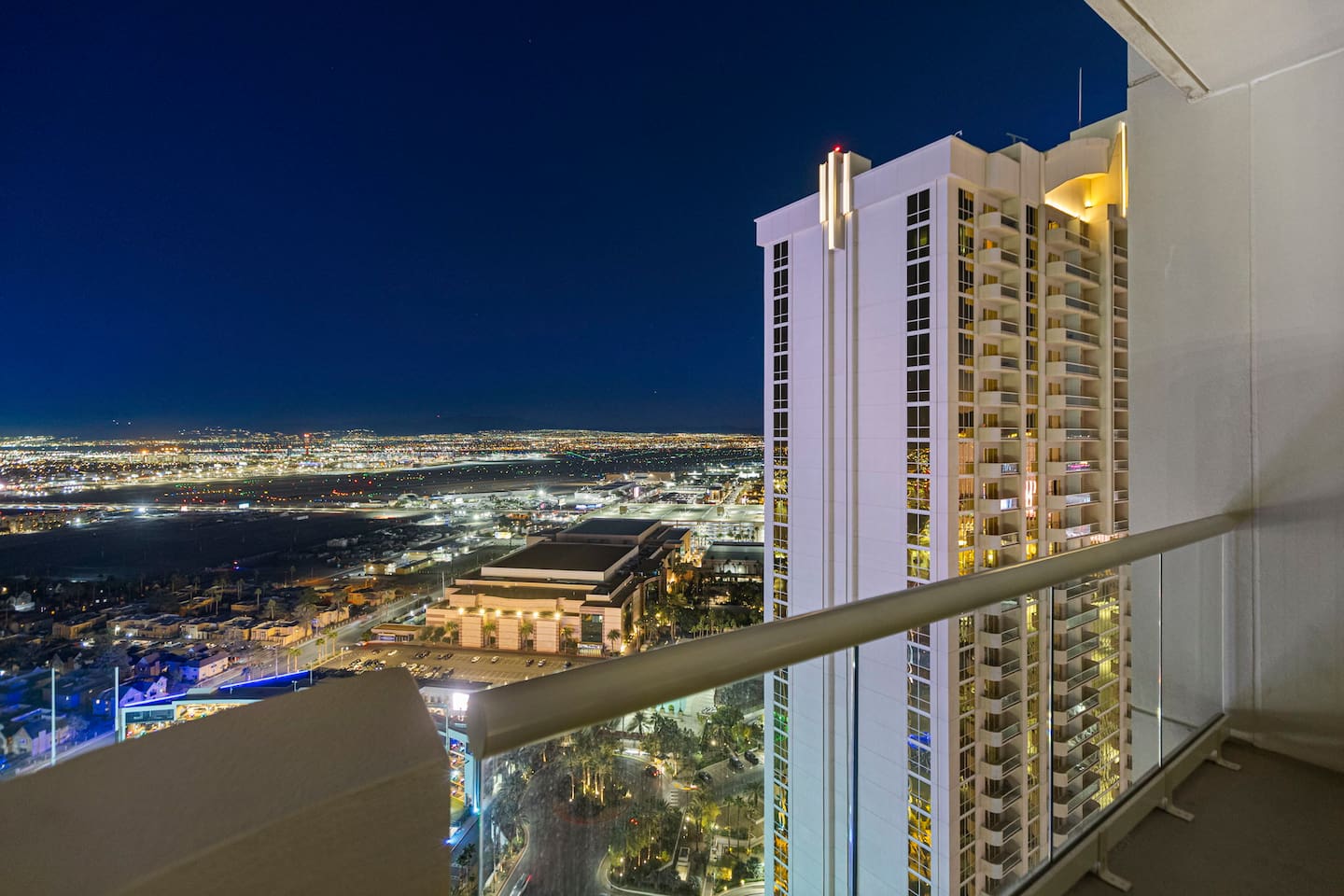 Balcony night view south