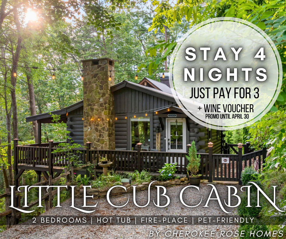 Stay 4 nights and pay for only 3. Valid for stays through April 2026. Send us a message to learn more.
