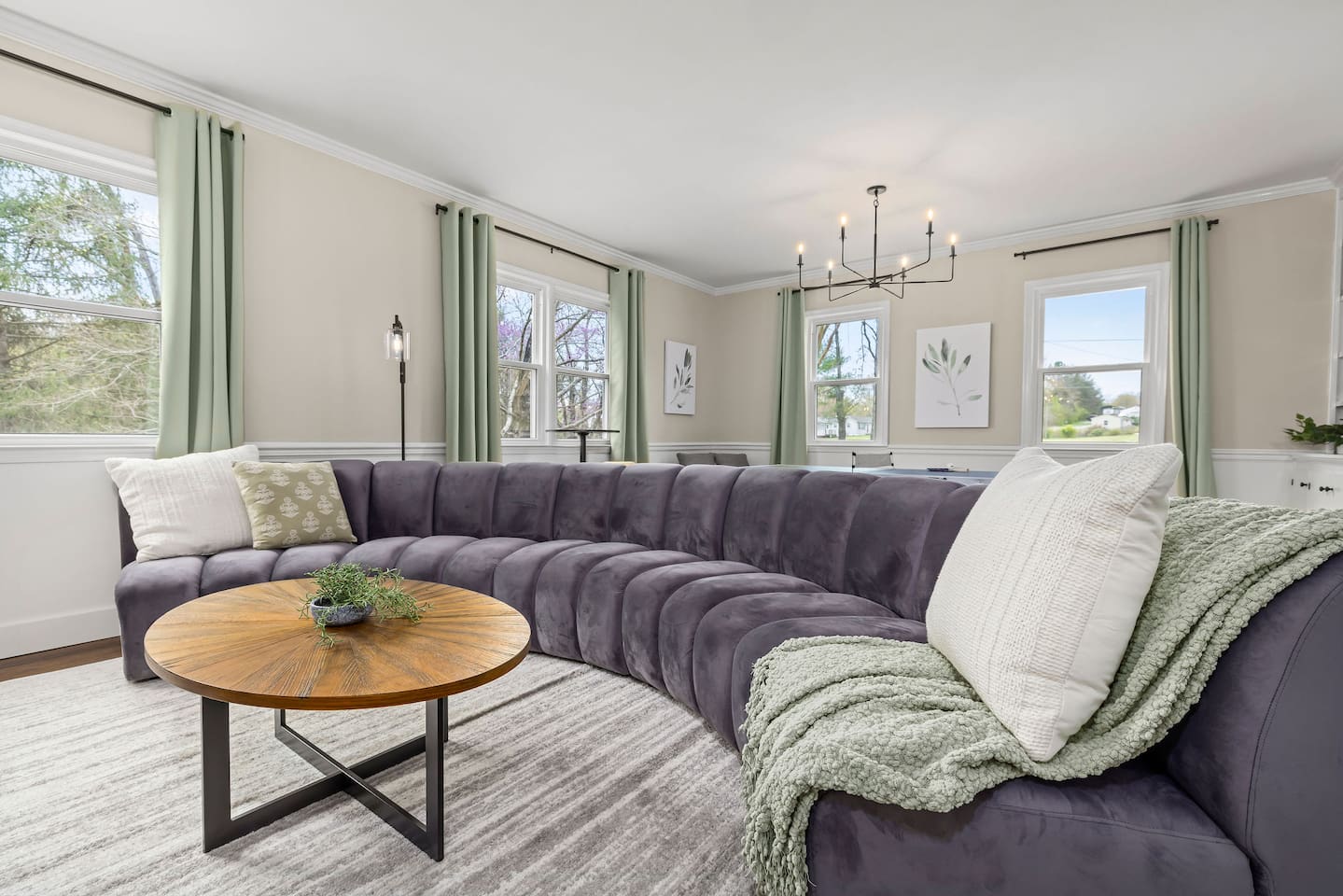 "We loved the living room for late night laughs and bonding."