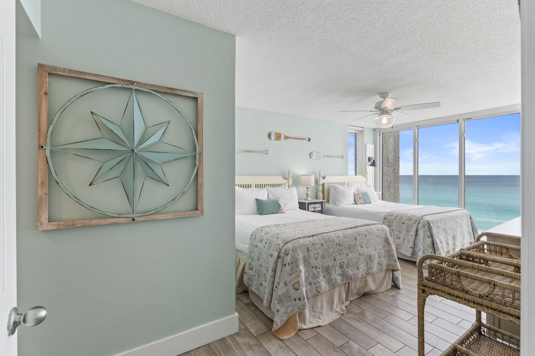 Bedroom 3 with 2 Queen Sized Beds