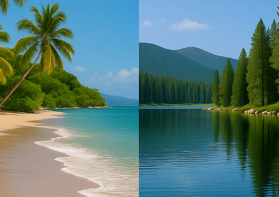 Experience the Best of Both Worlds: Beachfront Bliss or Mountain Retreats