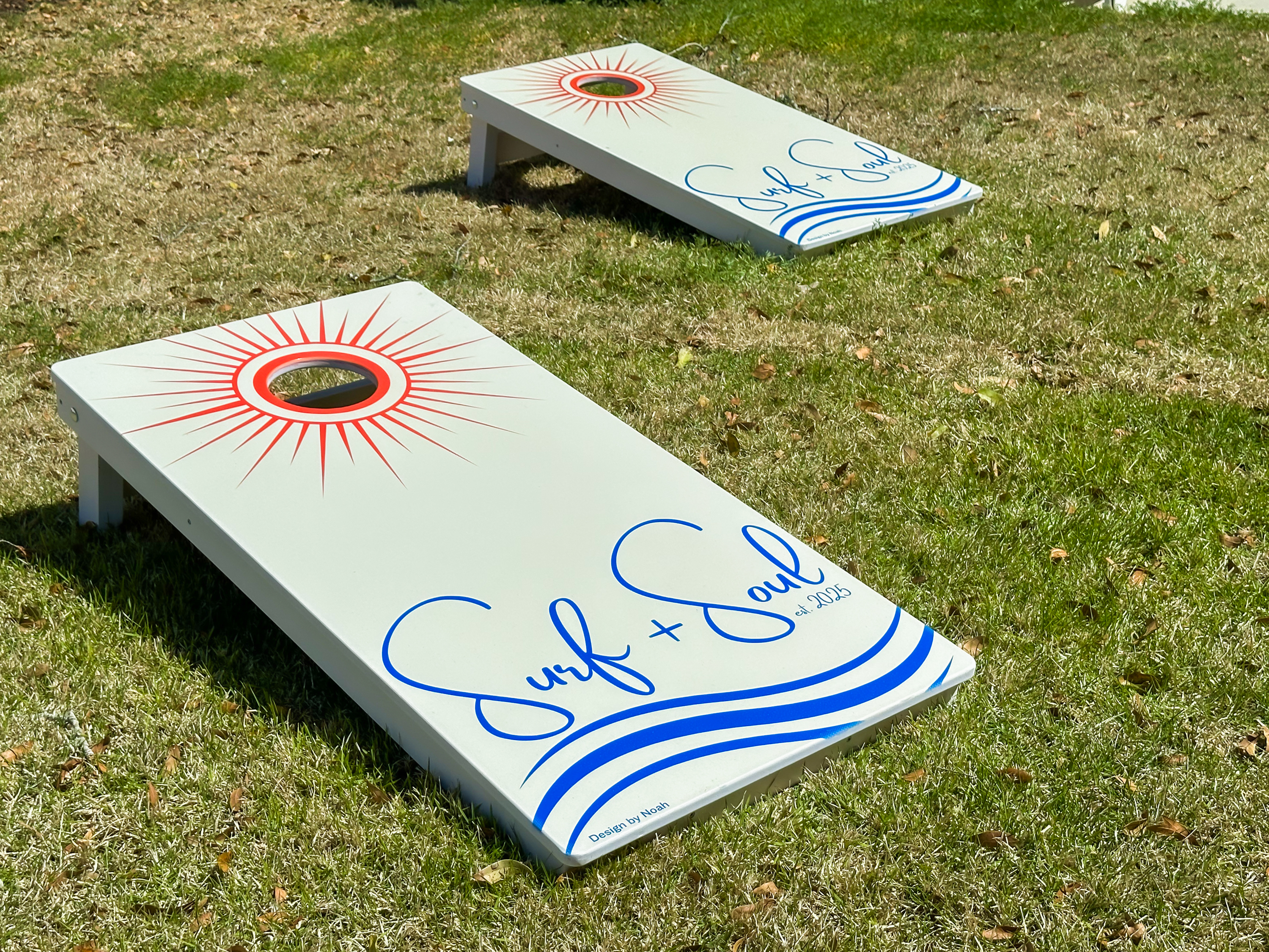 Plus, the backyard has a lawn area perfect for a game of corn hole!