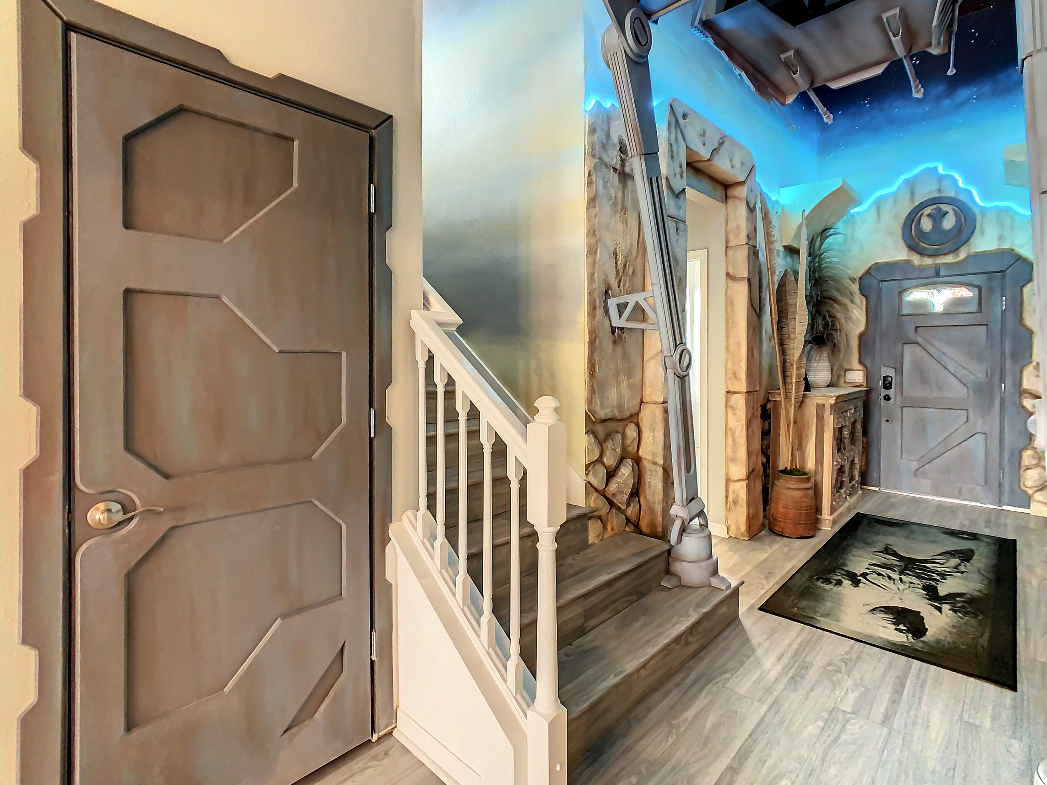 Entrance To Kids Playroom Under The Stairs