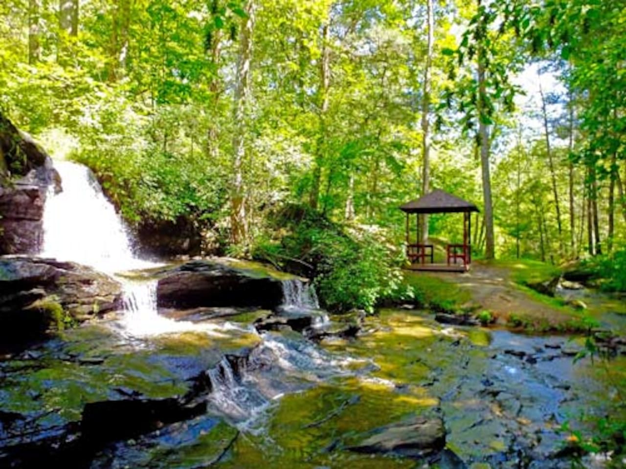 Nature walk in Riverbend community across from the beach. Parking available. Minutes from cabin!