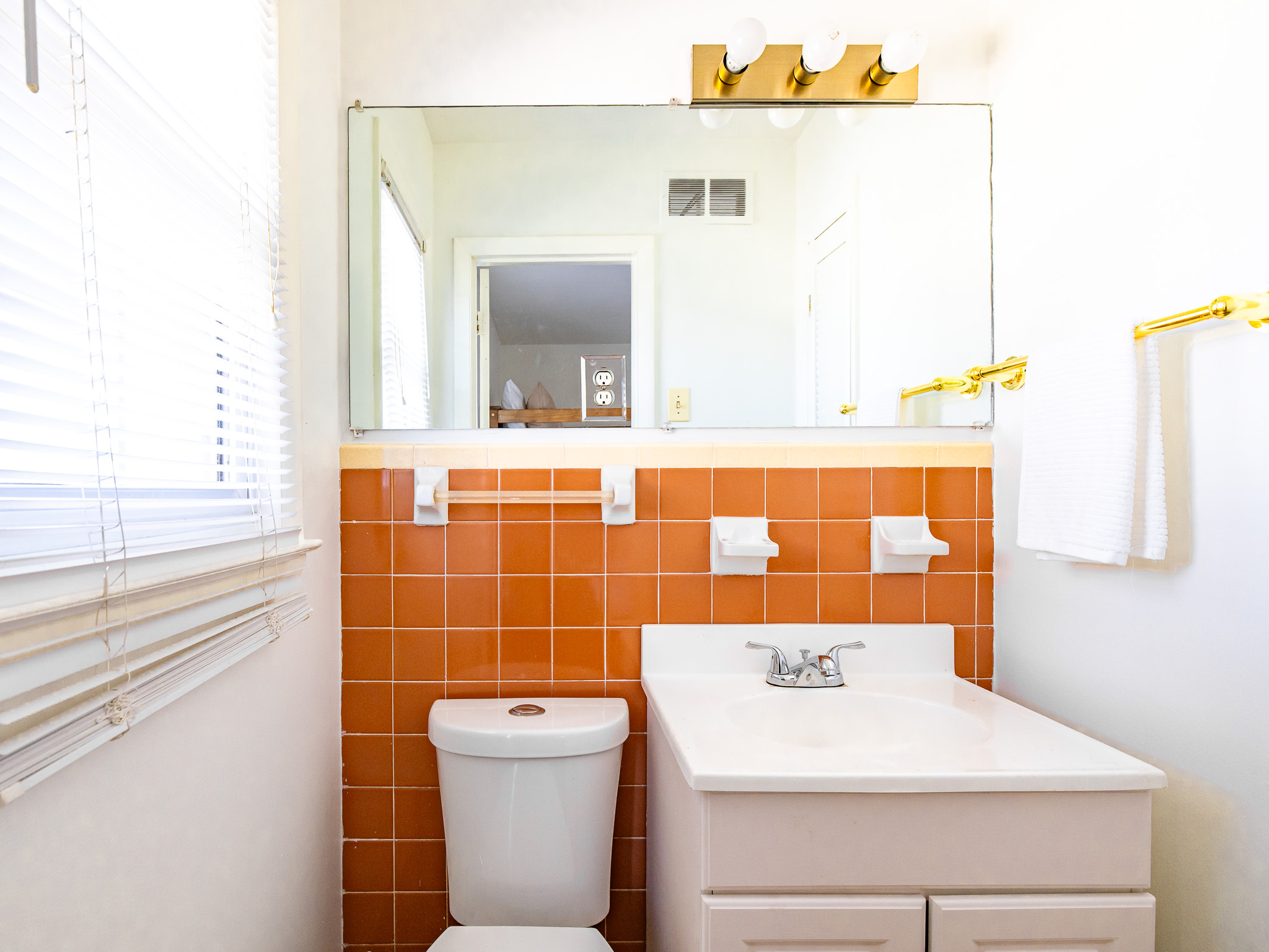 Convenient half bath connected to Bedroom #2