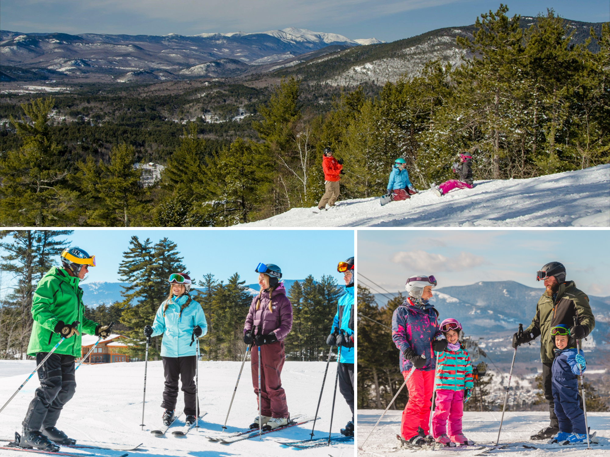 From beginner runs to expert trails, the White Mountains' top ski resorts are minutes from your door - Cranmore (5 min. away), Attitash (10 min. away), and Wildcat (25 min. away), just to name a few!