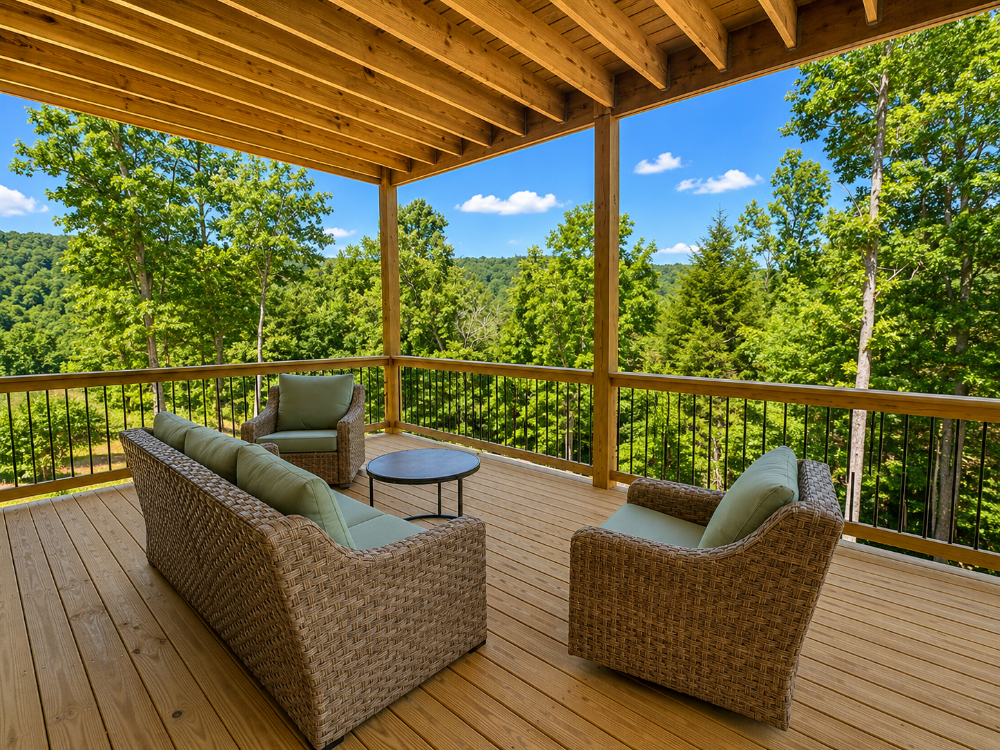 Middle deck conversation area